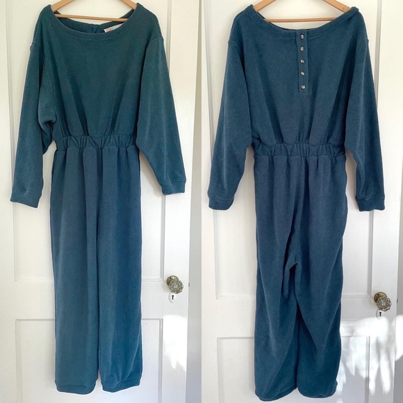 EUC Free People Beach Keepin It Real jumpsuit // chenille one piece - Picture 3 of 9